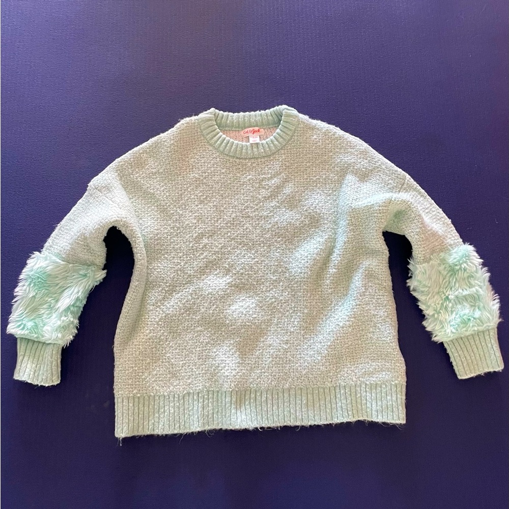 CAT & JACK GIRLS MINT SWEATER!